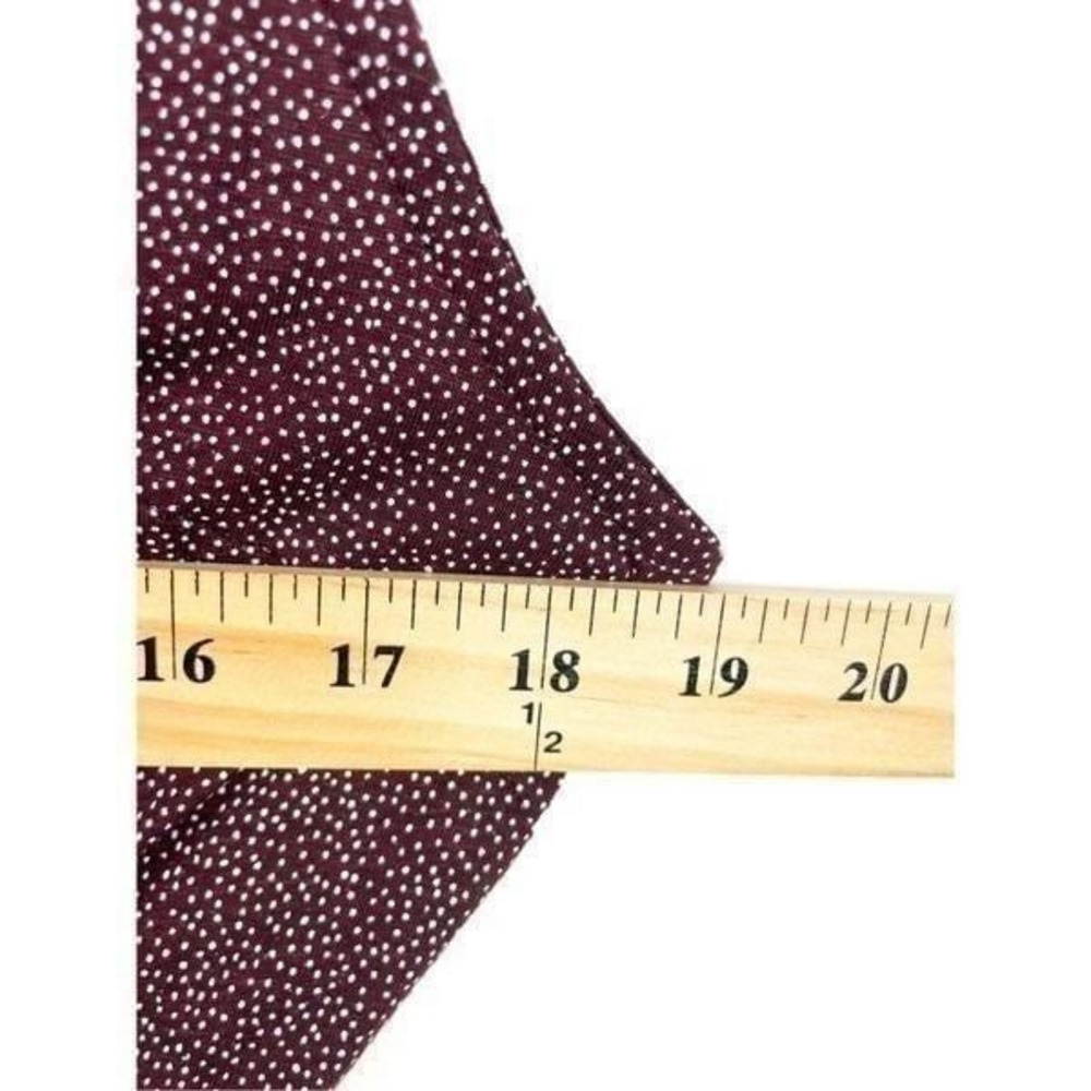 H&M Burgundy Polka Dot‎ Wrap Dress Size M - Picture 3 of 7